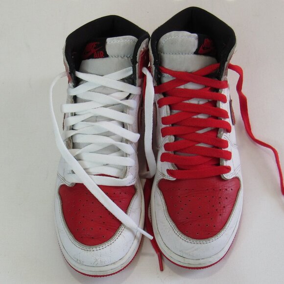 Nike Air Jordan 1 High OG 575441-161 Red Basketball Shoes Sneakers Size 5.5 Y - Picture 3 of 10